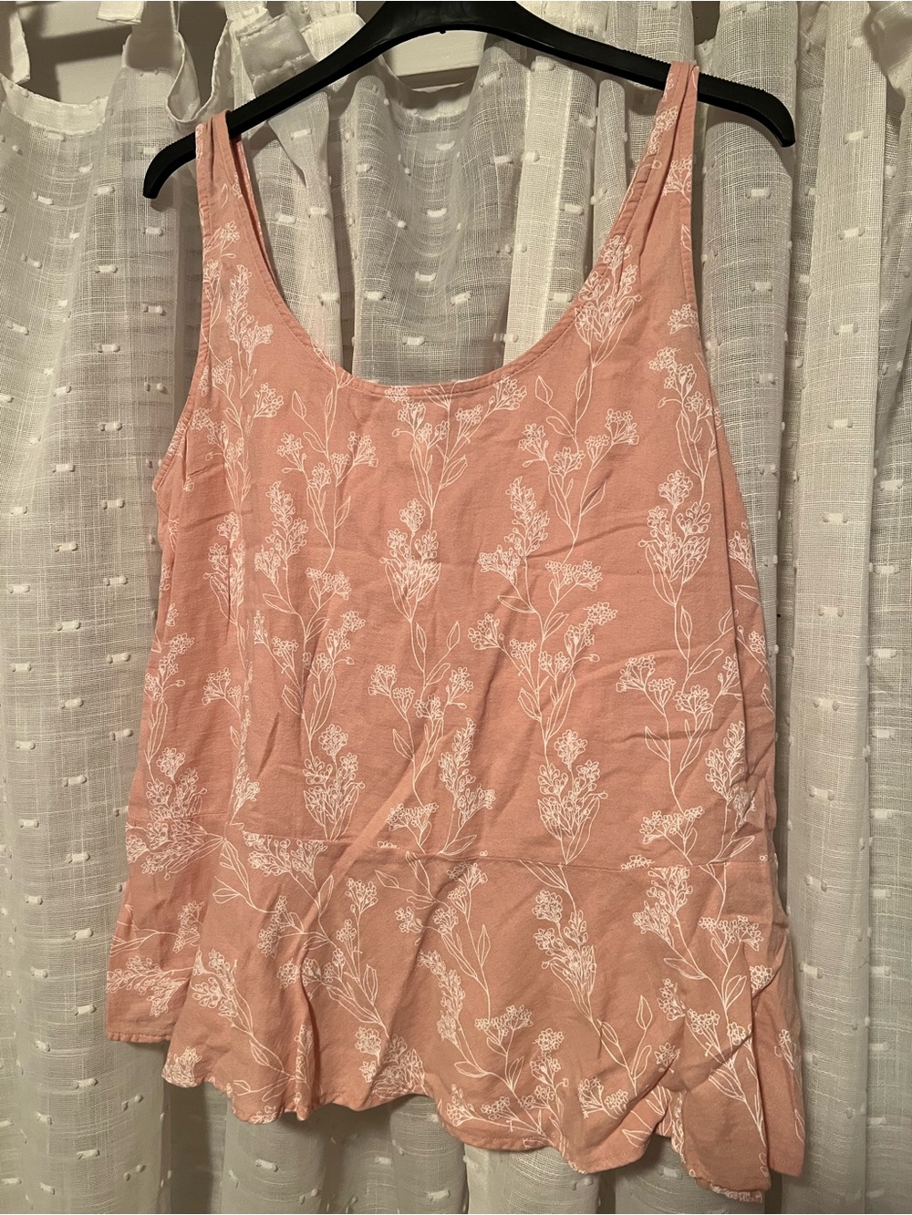 Old Navy Pink Floral Scoop Neck Camisole